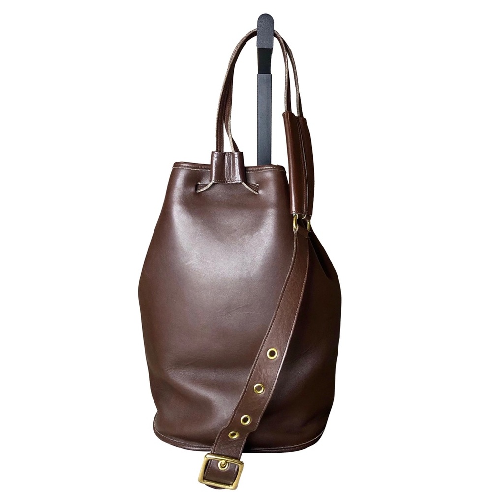 Vintage COACH Mahogany Glove Tanned Leather Sling Backpack Shoulder Bag 9929 - Picture 6 of 16